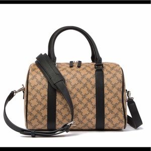 French Connection Marin Speedy Satchel Dark Camel